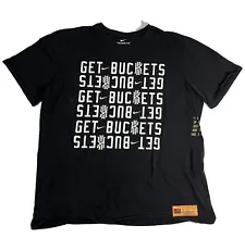 XL - Men’s Nike Kyrie Irving Get Buckets Uncle Drew Black Basketball T-Shirt