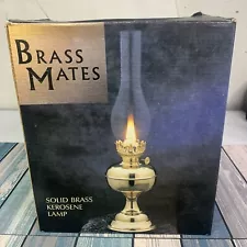 Brass Mates Solid Brass Kerosene Lamp Made in India BRAND NEW! Midwestern Home