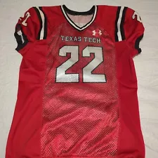 Under Armour Texas Tech Throwback Mesh Football Jersey Men's Large Fast Shipping