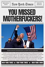 Donald Trump Assassination attempt You Missed MFKER! 2024 POSTER president Shot