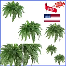 Realistic 48 Inch Hanging Boston Ferns (Set of 2) - Maintenance-Free Greenery