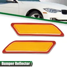 Fit For 2012-2015 BMW 328i Amber Bumper Reflector Side Marker Front Left & Right (For: 2015 BMW)