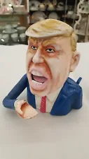 Donald Trump Mechanical Bank cast iron political maga coin