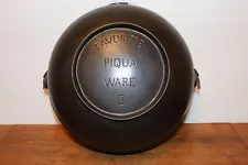 FAVORITE PIQUA WARE #3 Scotch Bowl Circa 1900 Bean Pot Cast Iron Cookware Kettle