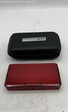 Nintendo 3DS 'Red' Gaming Console w/ Mario Kart 7 in Case (Untested, No Charger)