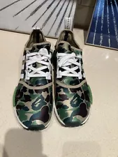 Size 13 - adidas A Bathing Ape x NMD_R1 Olive Camo