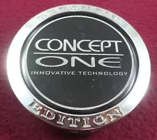 Concept One Wheels Chrome / Black Custom Wheel Center Cap (1)