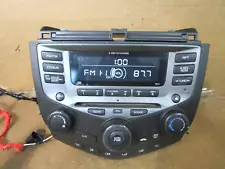 03-07 Honda Accord Radio Stereo 6 Disc CD Player Receiver 39175sdaa120 W/CODE