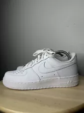 Nike Air Force 1 Men 10 Shoes Triple White DD8959-100 Athletic Sneaker Lace Up