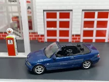 1998-2005 BMW 3 Series Convertible 330ci Blue 1/64 Limited Edition