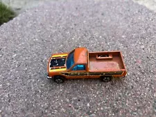 ZYLMEX Orange Datsun Pickup Truck #P319 As Is-Missing Camper Shell