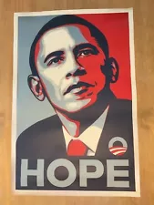 Shepard Fairey Original 24x36 2008 Obama "Hope" campaign poster