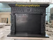 VICTORIAN STYLE CARVED MARBLE FIREPLACE - FPM31BF