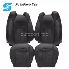 HOT SALE Front Replacement Seat Covers Leather Black For GMC Acadia 2008-2012 (For: GMC Acadia)