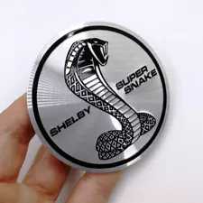 56mm Silver Wheel Center Caps Emblem Sticker for Ford Mustang Shelby Accessories