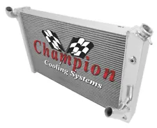 4 Row Western Champion Radiator for 1973 74 75 1976 Chevrolet Corvette V8 Engine