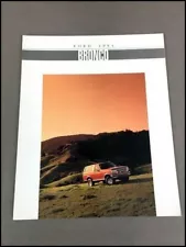 1994 Ford Bronco 4x4 Truck Original Car Sales Brochure Catalog