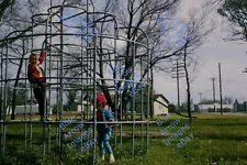 1966 35mm slide Playground Jungle Gym Monkey Bars #1707