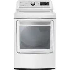 LG 7.3 Cu. Ft. Vented Gas Dryer in White with Sensor Dry Technology DLG7301WE