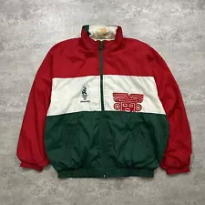 RARE VTG 90s OLYMPIC ATLANTA 1996 MEXICO FLAG AZTEC STARTER JACKET SIZE XL