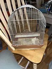 Vintage Rare Heart Door Hoei Bird Cage Made In Japan Decor