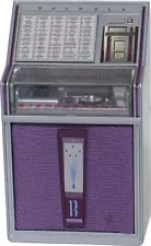 JUKEBOX MINIATURE COLLECTIBLE REPLICA ROCK-OLA 1493 PRINCESS LIGHTS AND PLAYS