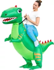 Adult Size - Ride On T-rex Dinosaur Inflatable Costume - Funny Halloween Joke