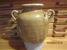 LARGE POTTERY VASE--12" HIGH X 26" AROUND--#Y29-6