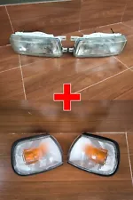 Headlight+Corner Light for NISSAN Sunny Sentra B13 1st Gen OEM RH+LH IKI JAPAN