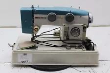 Vintage White Sewing Machine Model 1265 Turquoise Blue Zig Zag Stitcher *AS IS*