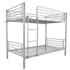 Metal Bunk Beds Frame over Twin Ladder for Kids Adult Children Bedroom 3 Colors