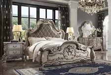 ON SALE - Traditional Antique White 5pc Queen or King Bedroom Set Furniture IAAG