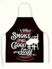 Funny Chef BBQ Apron for Men - I Only Smoke the Good Stuff