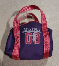 Mattel Barbie Team Stacie Gymnastics Doll Malibu Gym Bag Only 2018 purple Pink