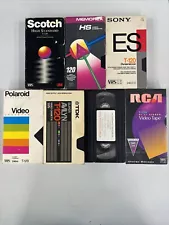 7 BLANK & PRE-RECORDED VHS TAPES **1 Is BRAND NEW SEALED **6 Are USED