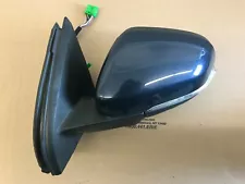 11-13 Volvo S60 Left Driver Side View Mirror W/ BLIS 498 Blue 31385180