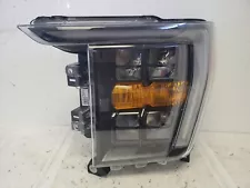 2021 2022 2023 Ford F-150 Quad Full LED Headlight BLACK LH OEM NL34-13E015