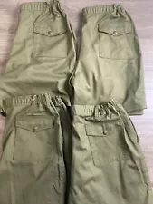 X4 Vintage Boy Scouts Mens Olive Green Shorts Official Uniform America BSA Sz 40