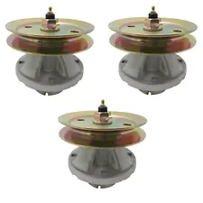 3 PK Spindle Assembly Fits John Deere AM121342 AM121229 48"54" Decks with Pulley