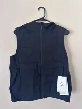 Lululemon Down and Around Vest with Hood Black Women Size 8 New with Tags