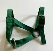 3/4 inch Criss/Cross Goat Halter - Green