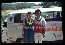 1972 Slide Woman Hotel Molokai Driver VW Bus Volkswagen Van Hawaii #5355