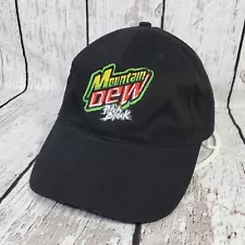 Mountain Dew Pitch Black Baseball Hat Limited Edition Flavor Black Cap