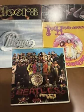 vinyl records lot Doors, Beatles, Jimi Hendrix, Chicago