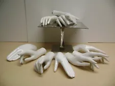 MANNEQUIN HANDS WHITE RANDOM MIX FEMALE ABSTRACT MODERN HANDS SET 6