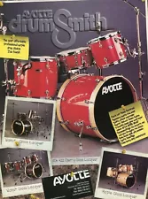 1998 Print Ad of Ayotte drumSmith Maple Walnut & Cherry Gloss Lacquer Drum Kit