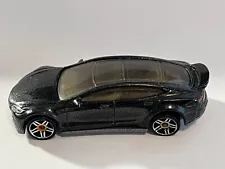 Hot Wheels 1/64 Mattel 2014 Tesla Model S Black Metalflake