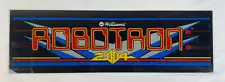 Vintage Original 1982 Williams ROBOTRON 2084 Plexi Arcade Game Marquee Sign 80s