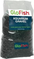 Aquarium Gravel, Fish Tank Gravel, Black With Fluorescent Accents, 5 lb Bag