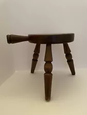 VTG JAPAN 3 Legged Milking Stool W/Handle 8Z#2243 See Photos Read For More Info